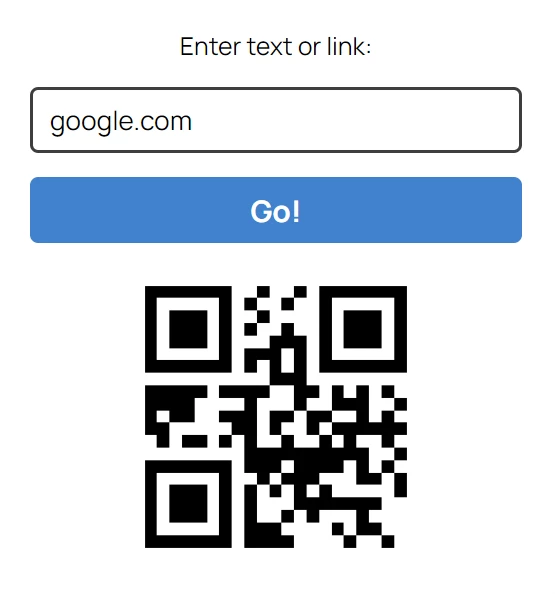 Generate QR code online for free here…